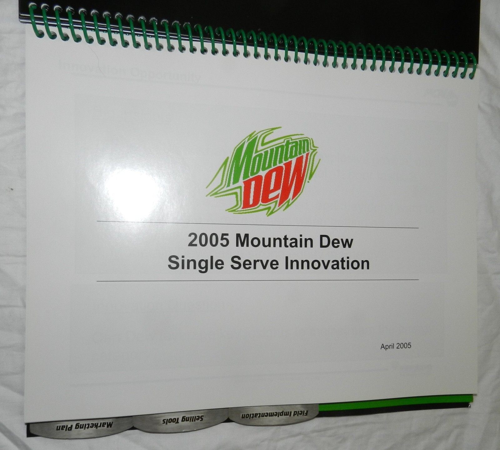 Pepsi / Mountain Dew MDX Promotional Launch Program Book for 2005
