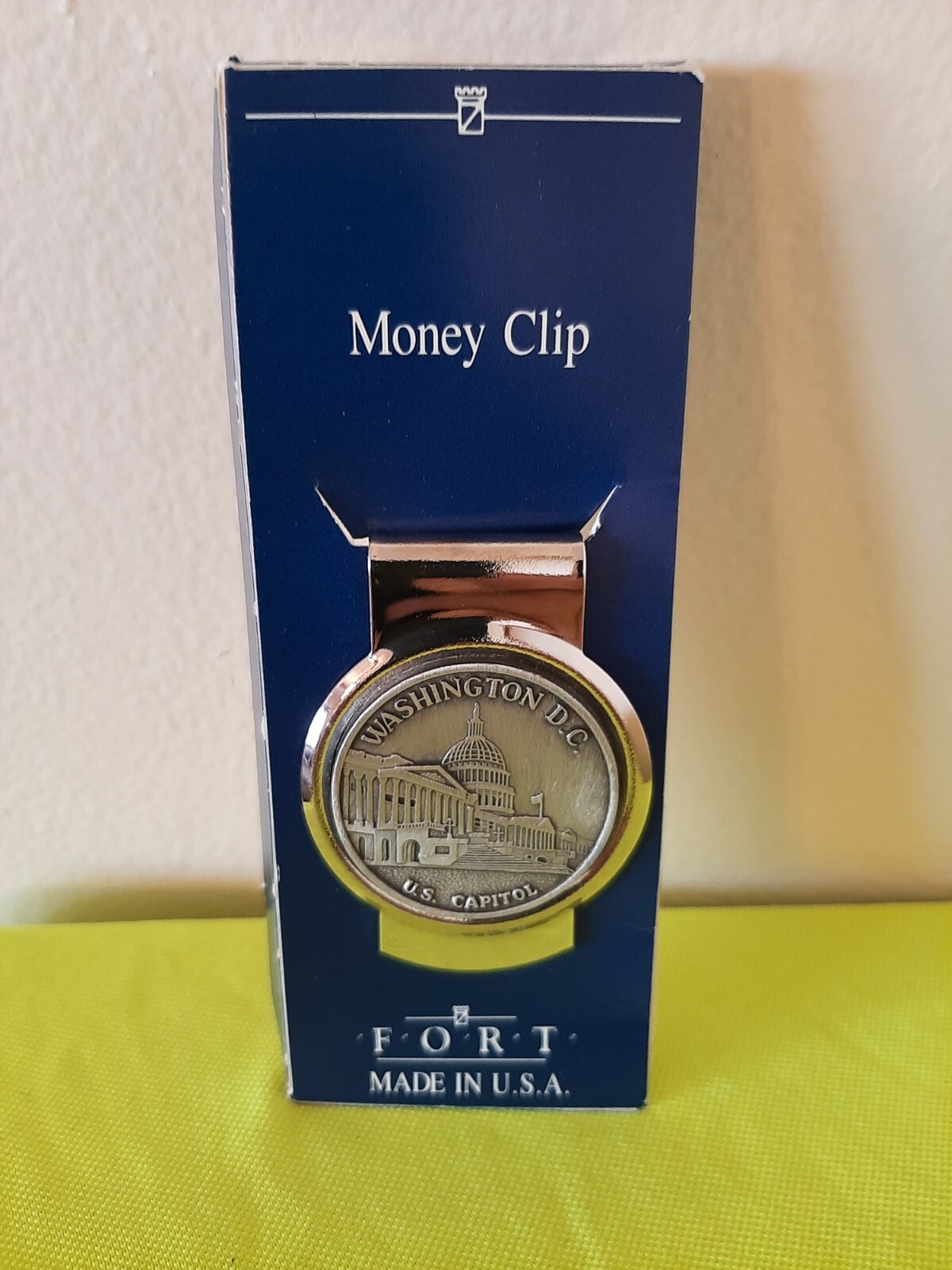Washington DC, US Capitol Money Clip, FORT, USA MADE--NEW--in Package--L.E.