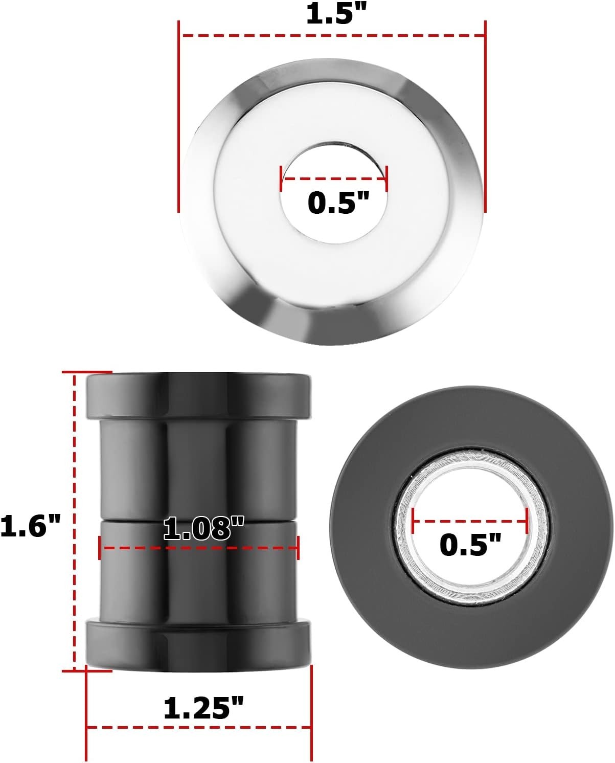 Polyurethane Handlebar Riser Bushings Fit For Harley Softail Dyna Sportster