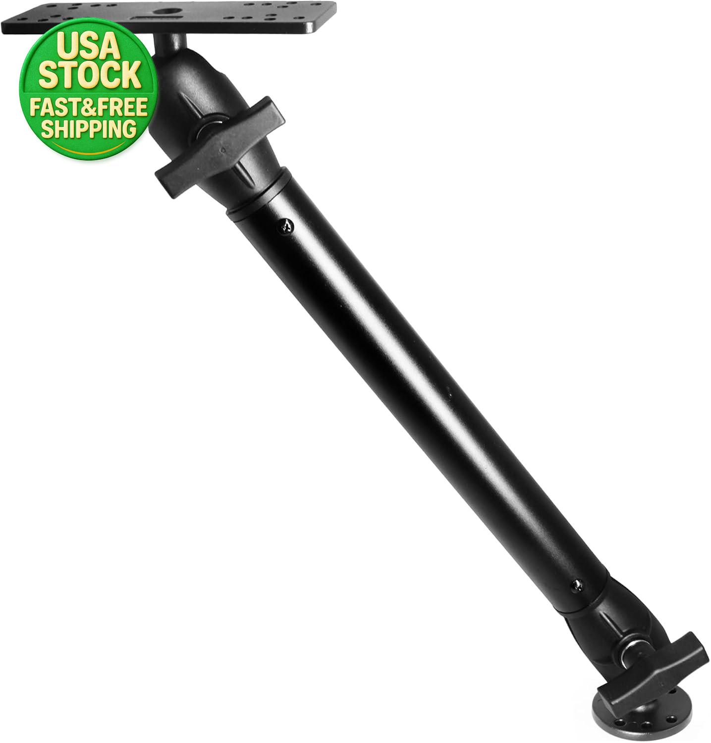 15 Inch C Ball Fish Finder Mount 18 Inch Arm Boat Garmin Lowrance Humminbird