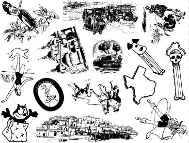 Unmounted Rubber Stamp Plate, Unmounted/Uncut Pink Rubber Stamps