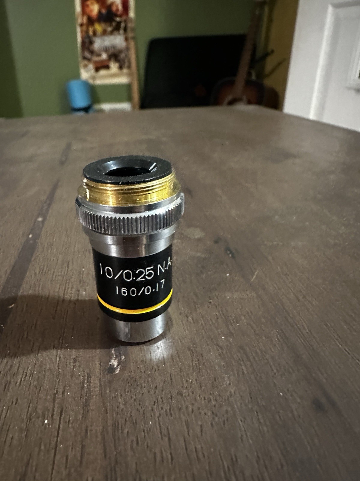 10x 0.25 160/0.17 Microscope Objective Lens RMS Thread 10/0.25 NA Lab Scope
