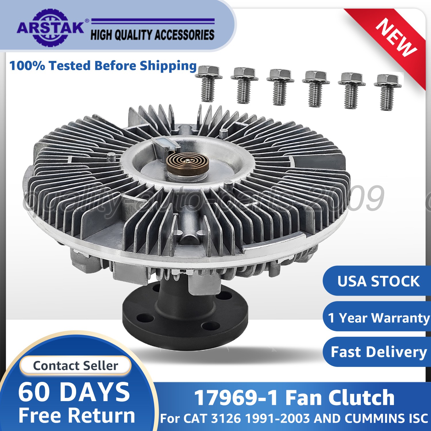 17969-1 Engine Cooling FAN CLUTCH FOR 690 SERIES CUMMINS ISC CAT 3126 1991-2003