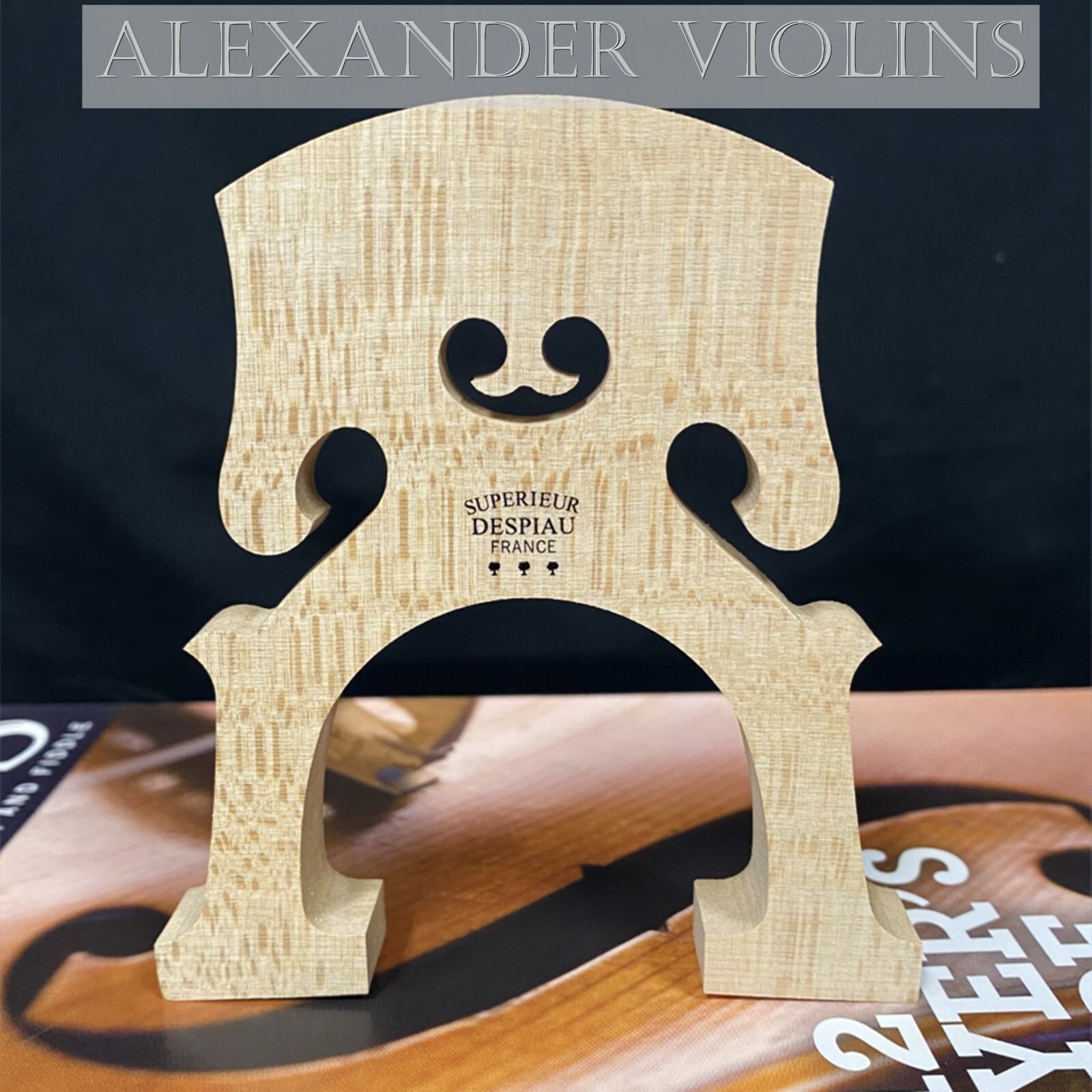 Despiau Superieur Cello Bridge 4/4 (96MM)--Grade A--Belgian Style
