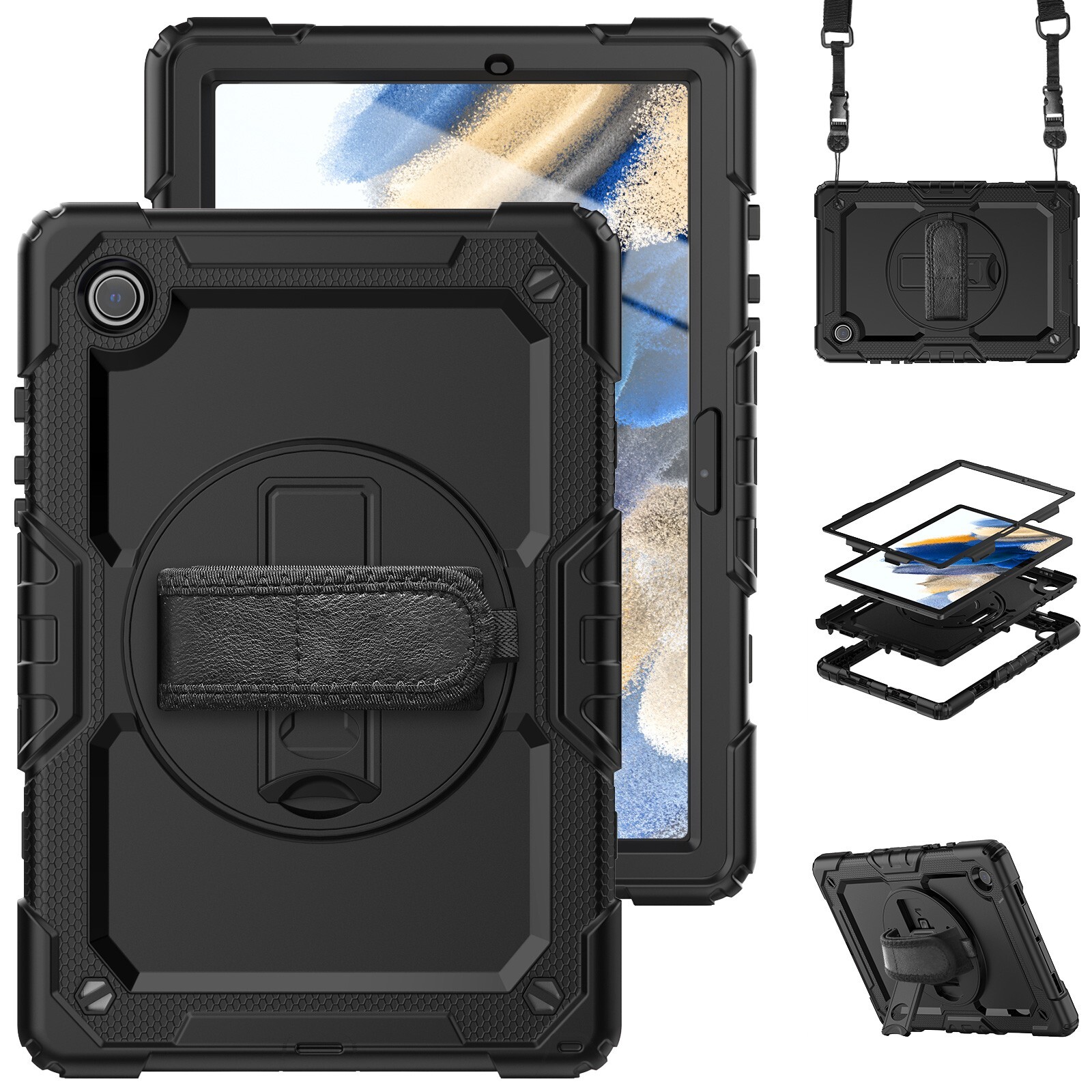 Samsung Galaxy Tab A8 Case 10.5" 2022 Durable Protective Case W Screen Protector