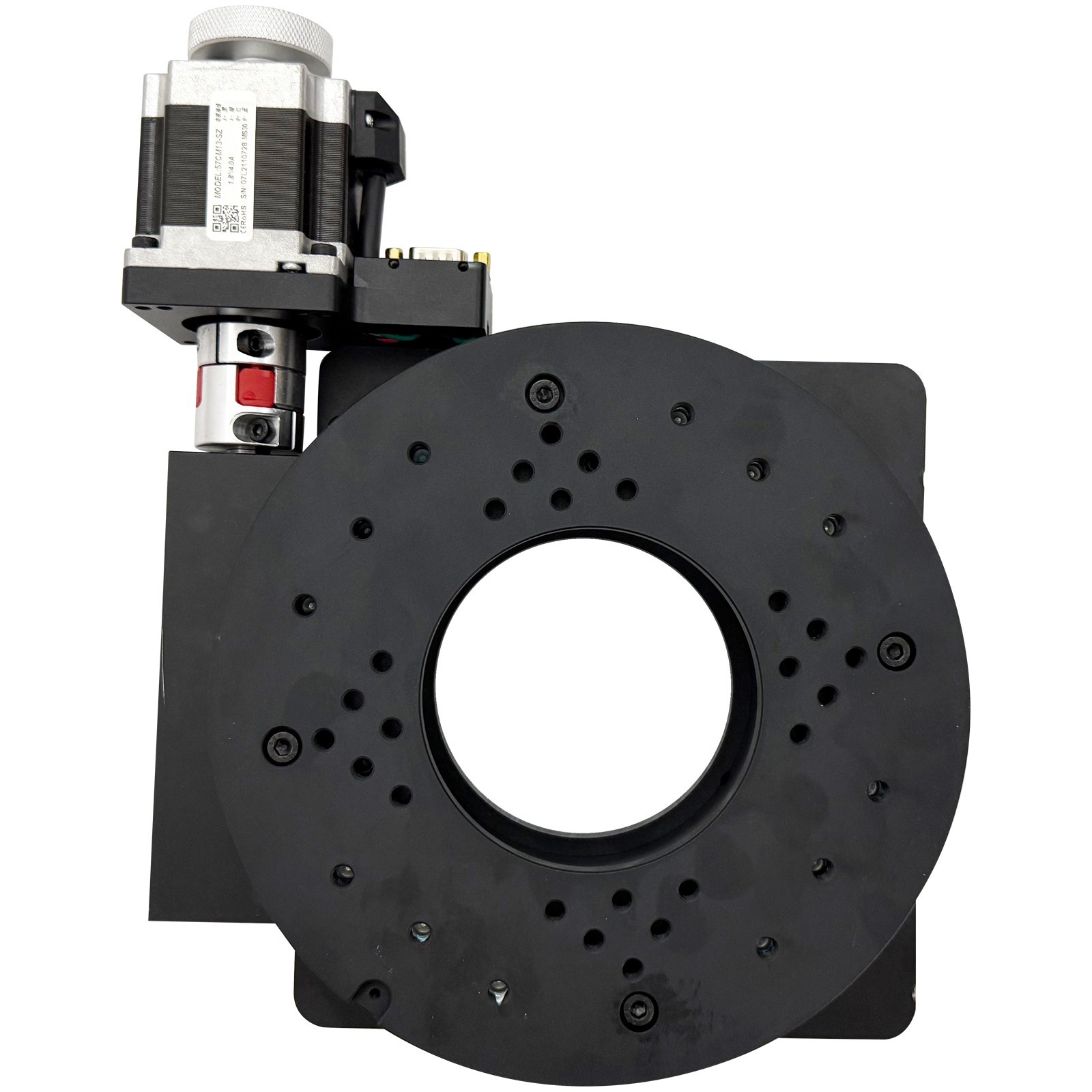 Two-Phase Stepper Driver Motorized Precision Rotary Table Worm Gear Drive