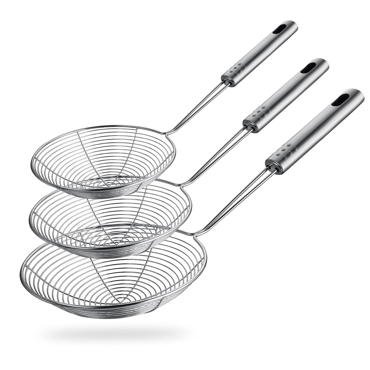 Spider Skimmer Strainer Ladle Deep Frying Chinese Spoon and Stainless Steel Wire
