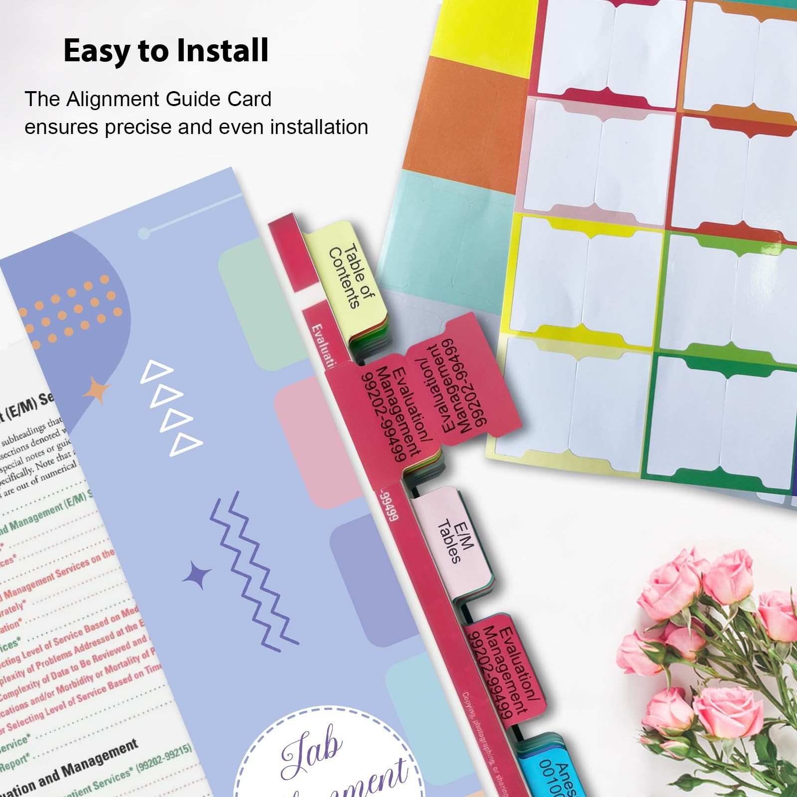 Upgraded Index Tabs for CPT 2025 Professional Edition, Medium, Colorful