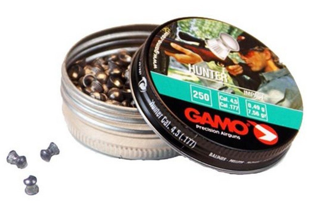 Gamo Hunter Lead Pellets .177 Caliber Round Nose 7.6 Grains - 6320824BL54