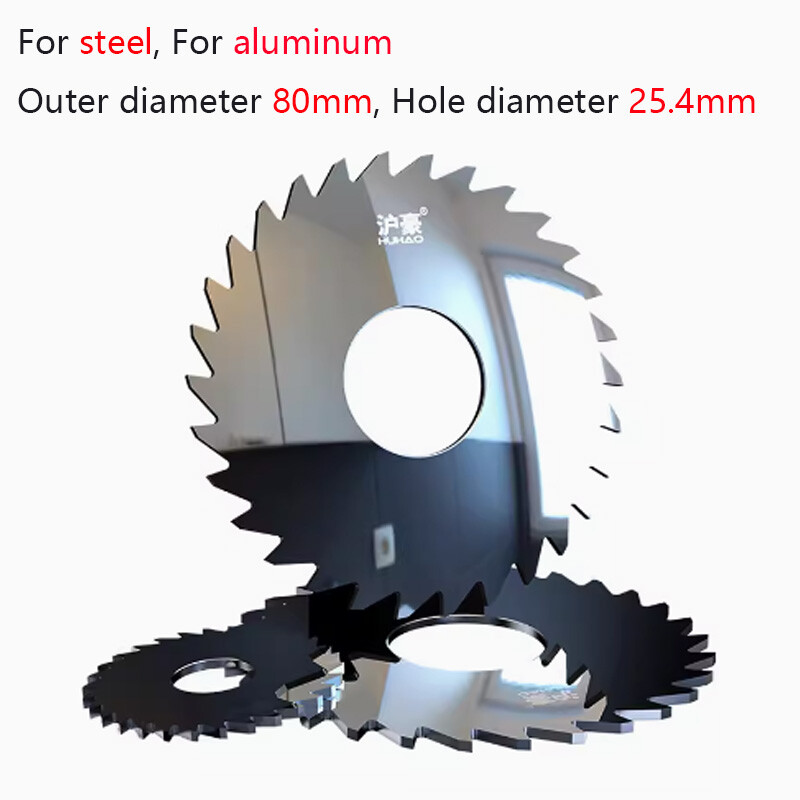 45T/56T/100T/108 Teeth Carbide Circular Slitting Saw Cutter Cutting Tool 80mm OD