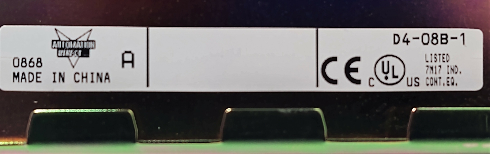 Automation Direct D4-O8B-1 PLC I/O Module Base