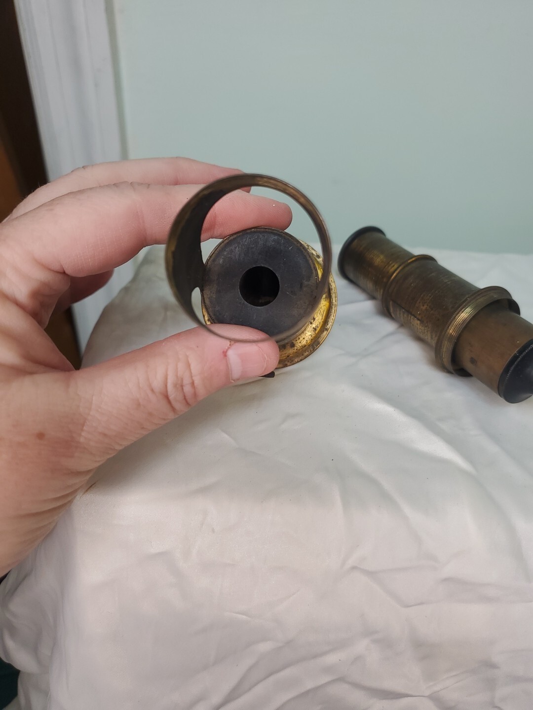 Antique Brass Field Microscope