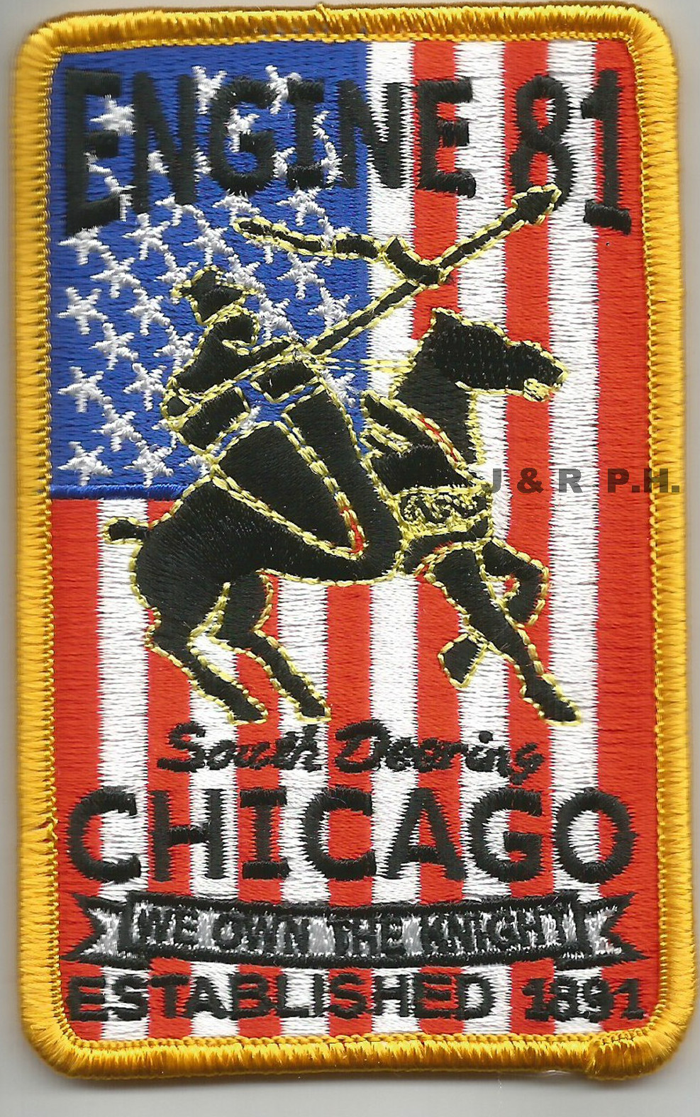 Chicago  Engine-81  "We Own the Knight", Illinois (2.5" x 4" size) fire patch