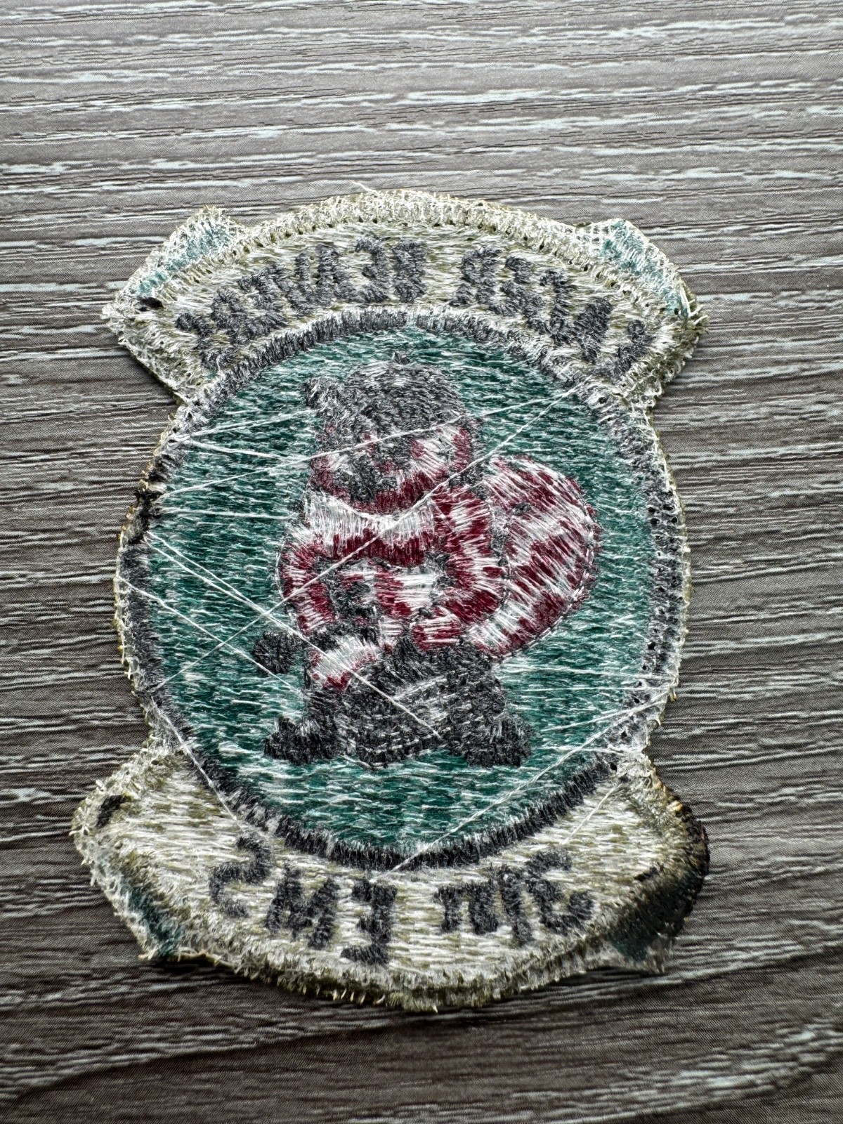 Vintage USAF 31st Equipment Maintenance Squadron EMS Eager Beavers Subdued Patch