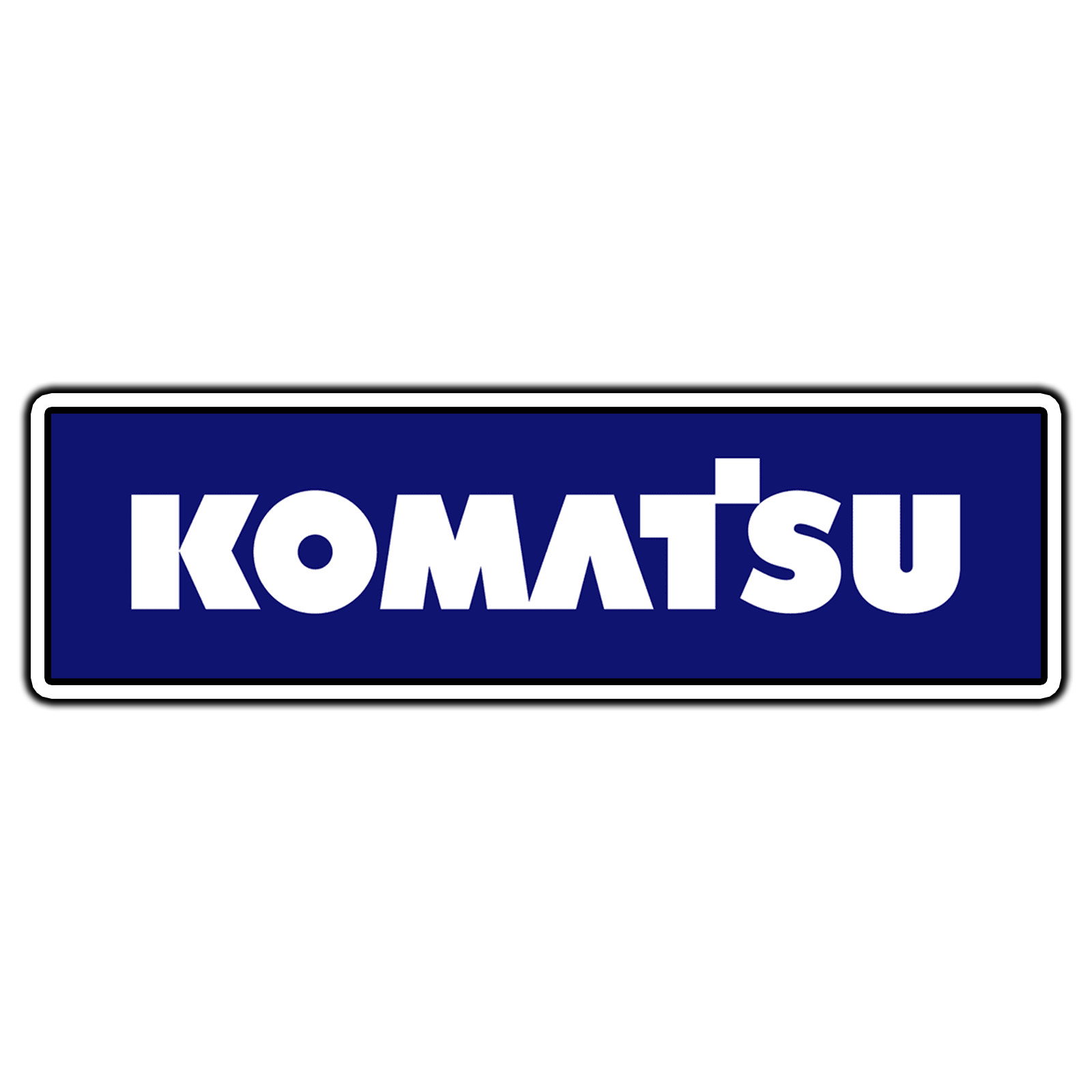 Komatsu Logo #1 Sticker Waterproof Vinyl Decal Die-Cut Car
