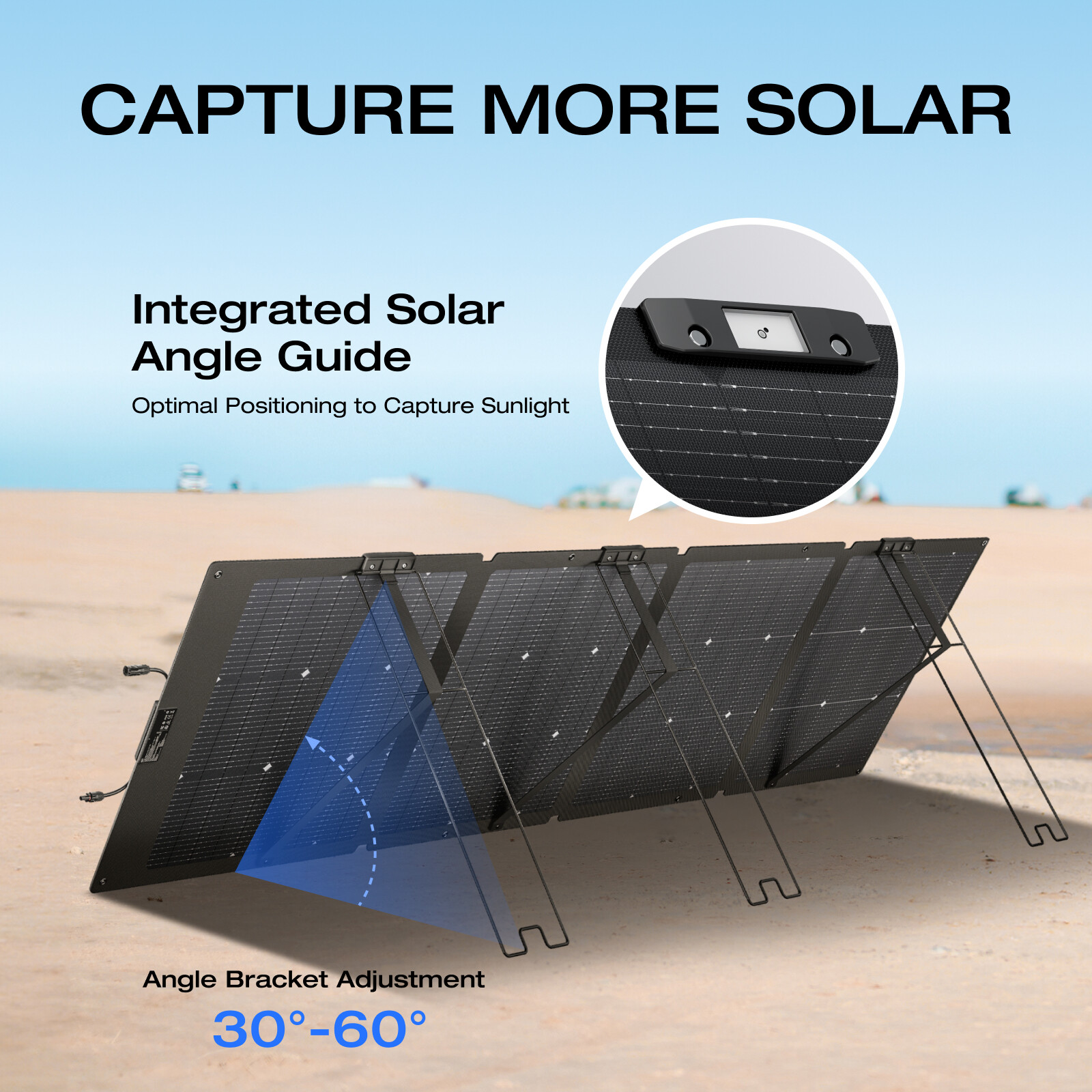 EcoFlow NextGen 220W Bifacial IP68 Portable Solar Panel Certified Refurbished