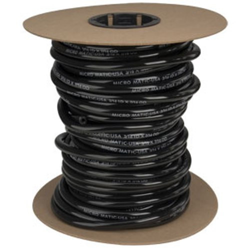 1/4" I.D. Black Beer and Gas Vinyl Hose; 5 foot sections