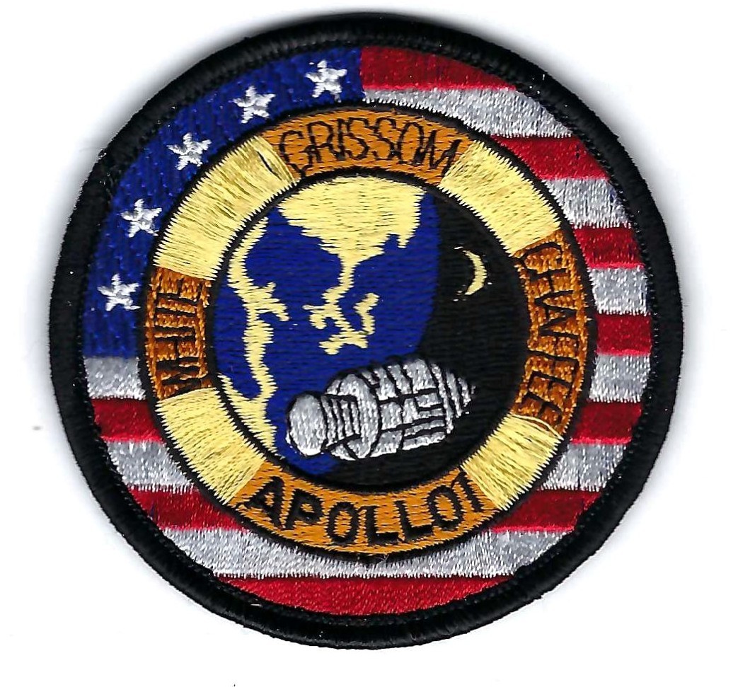 PATCH  NASA APOLLO 1 WHITE GRISSOM CHAFFEE  JP-11