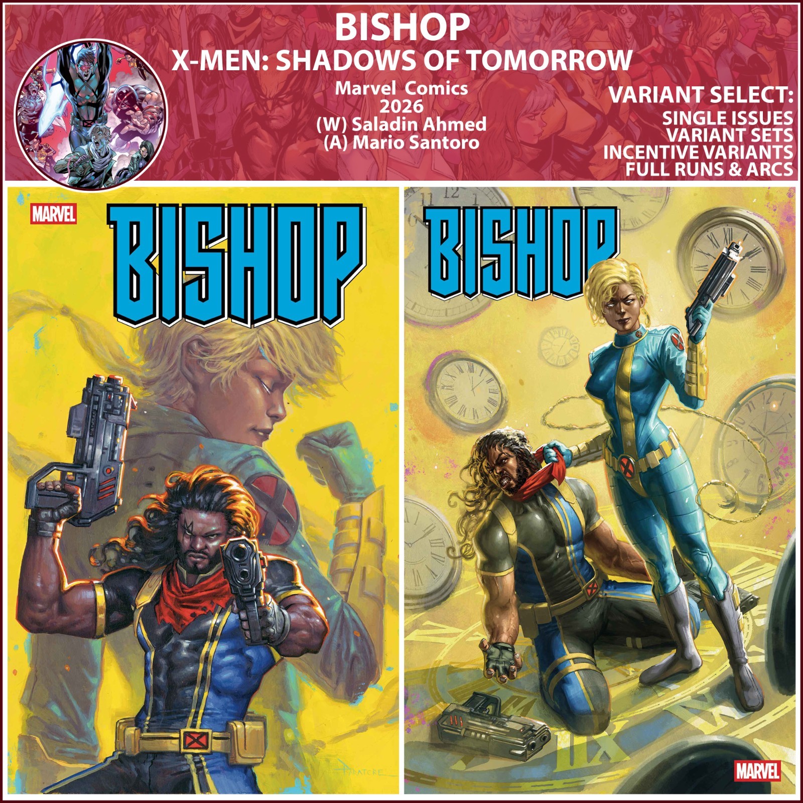 Bishop (2026) #1 2 Marvel Comics COVER SELECT