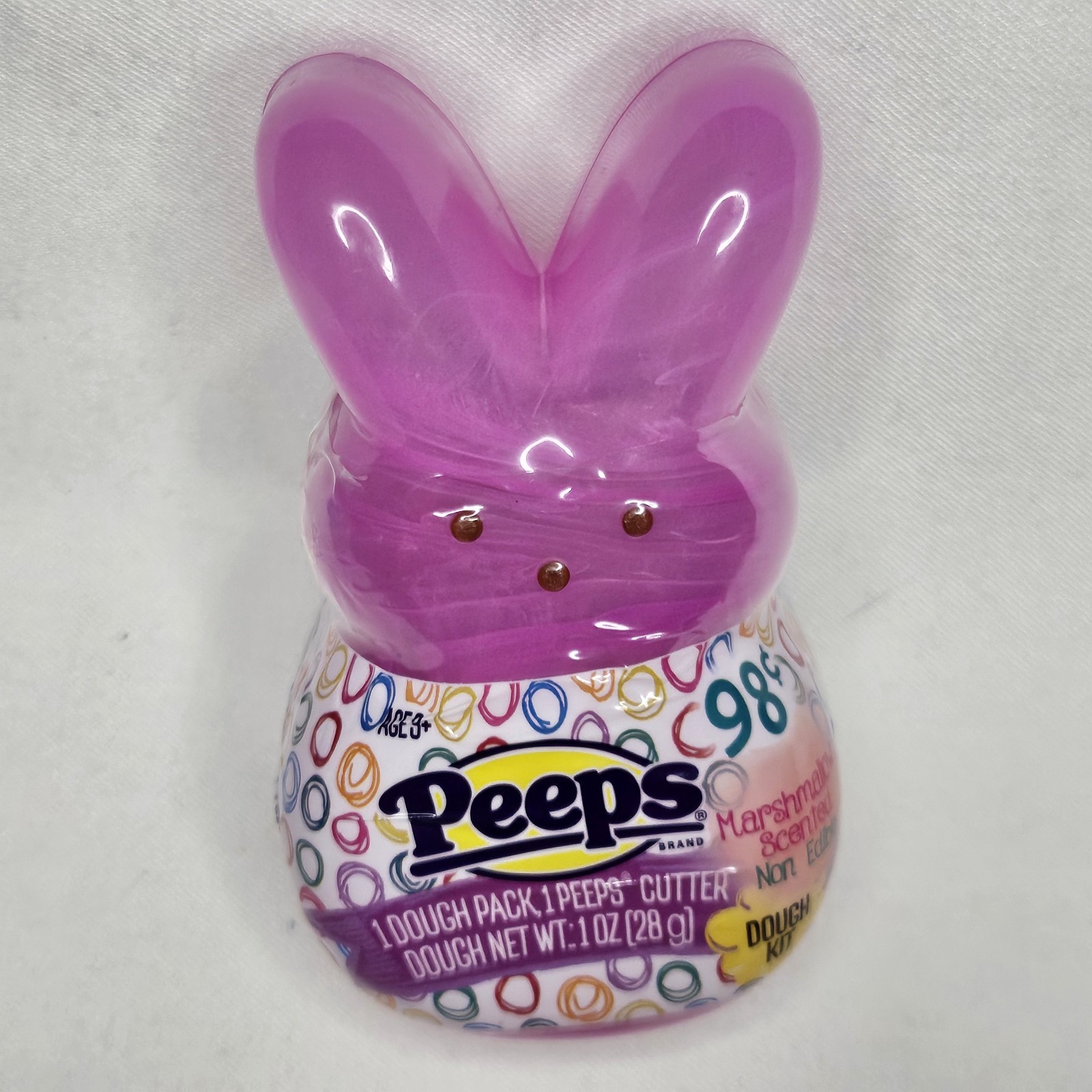 New Lot Set 4 Peeps Blue Pink Bunny Dough Kit Pack Marshmallow Scent Easter