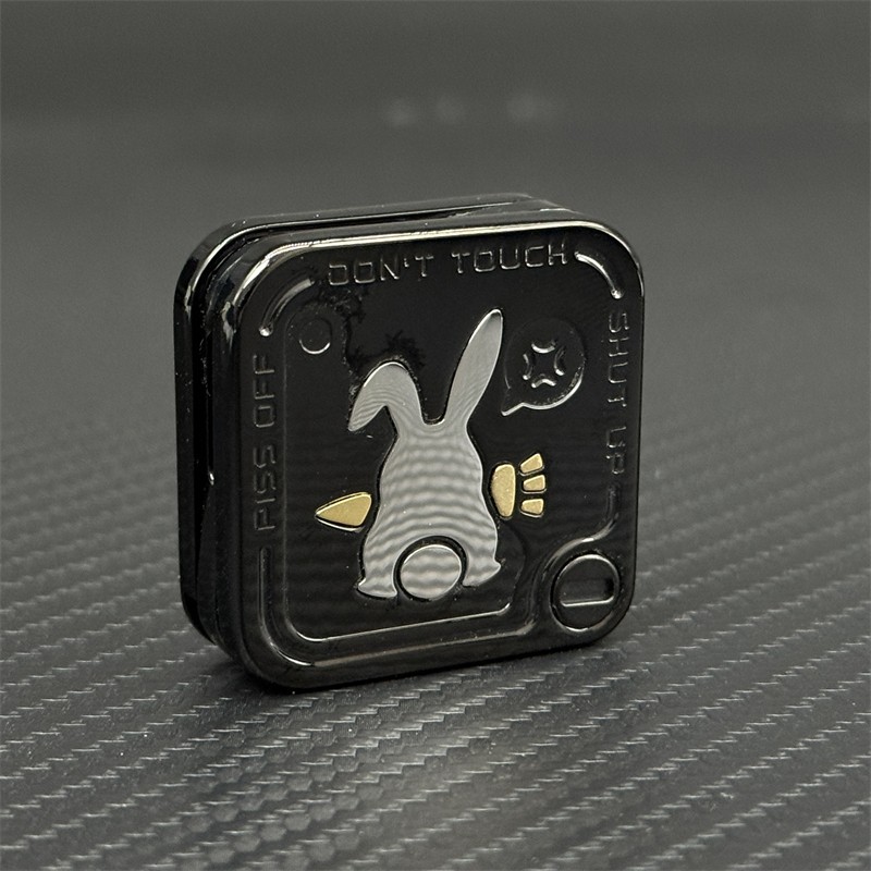 Novel Angry Rabbit EDC Fidget Slider Three-Layer Side Push Haptic Slider
