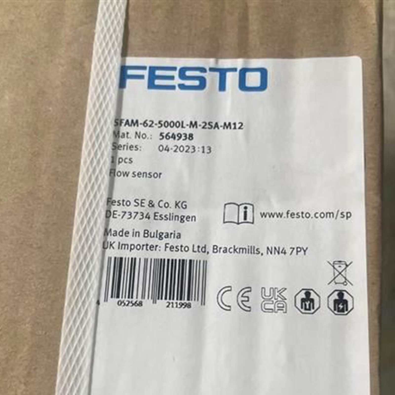 one new festo SFAM-62-5000L-M-2SA-M12 564938 flow sensor Quality assurance
