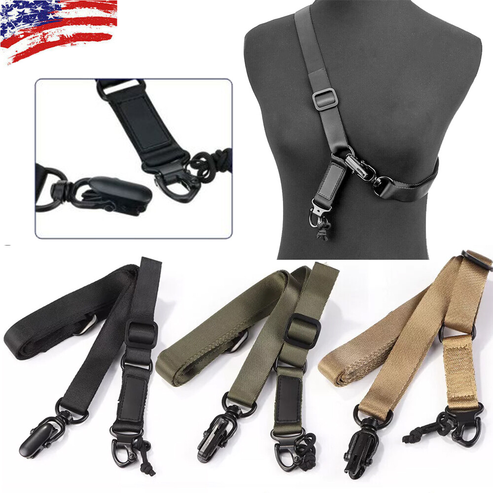 Traditional Rifle Gun Sling Quick Adjustable Strap Multi-Use 1 or 2 Points Sling