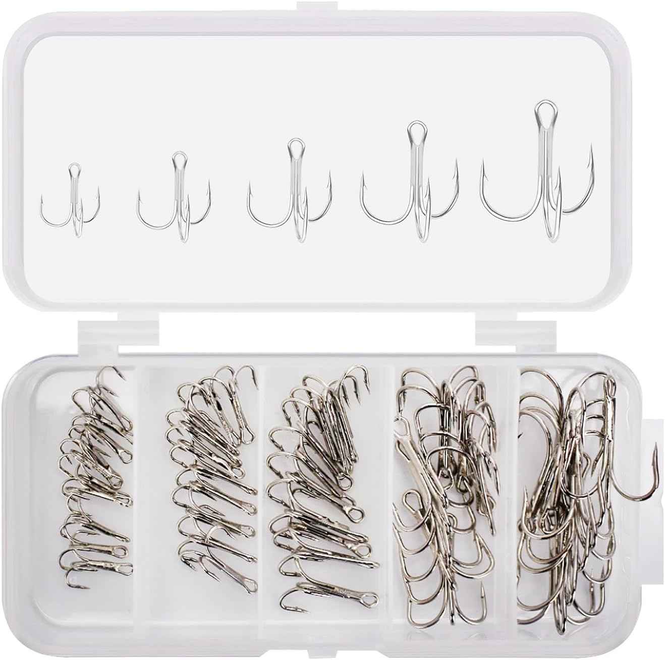 OriGl Fishing Treble Hooks Kit, High Carbon Steel Fishing Hook, Strong