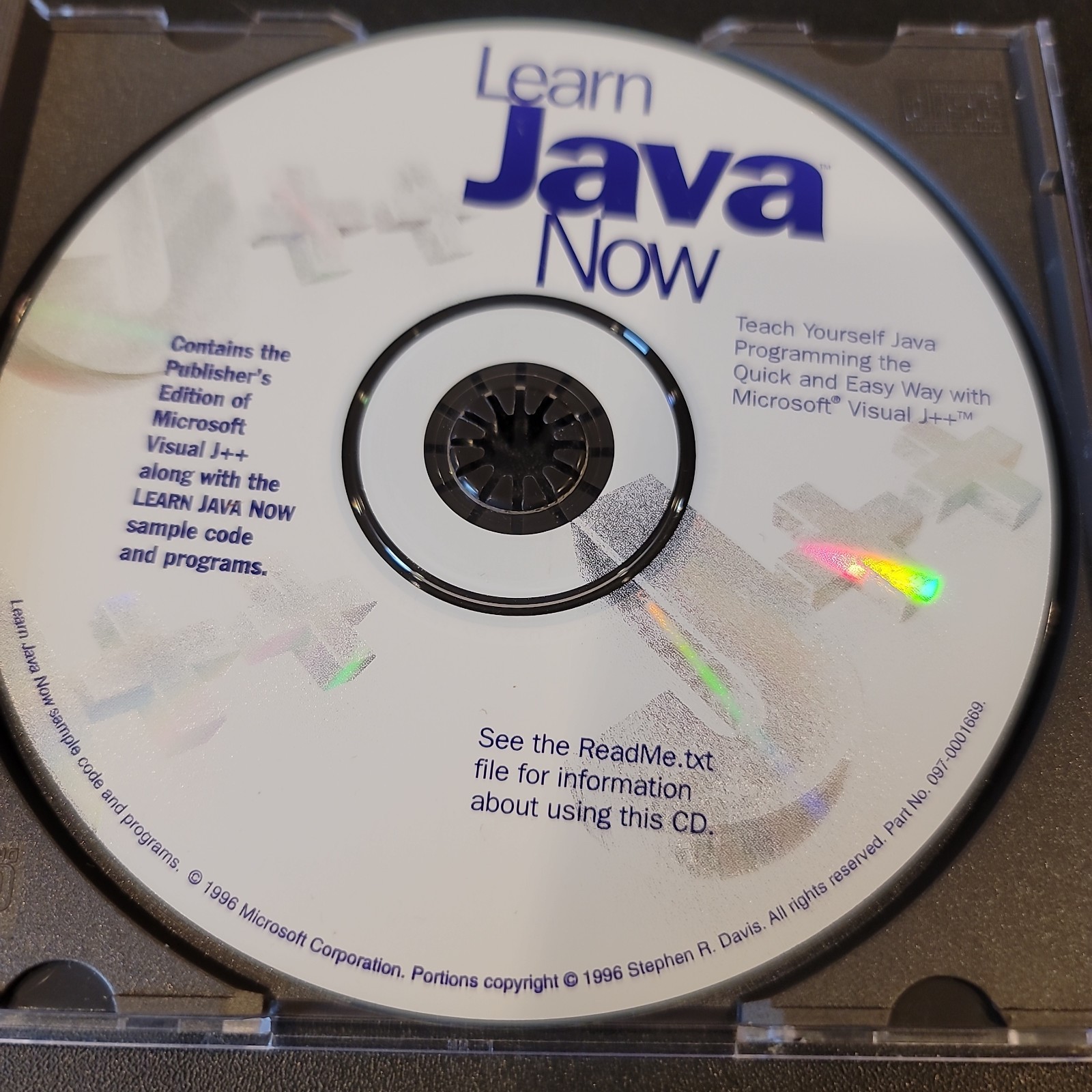 Learn Java Now Microsoft Windows 95 CD 1996