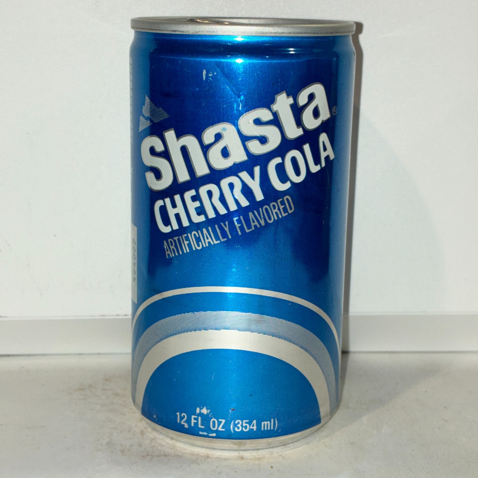 Shasta Cherry Cola Soda can, aluminum