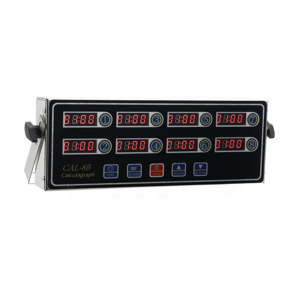 Stainless Steel 8 Channel Kitchen Timers LED Technology Kitchen Timer Digital
