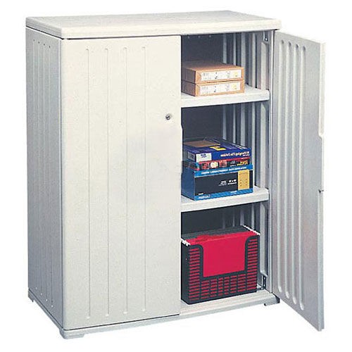 Iceberg Plastic Storage Cabinet Light Gray 36x22x46