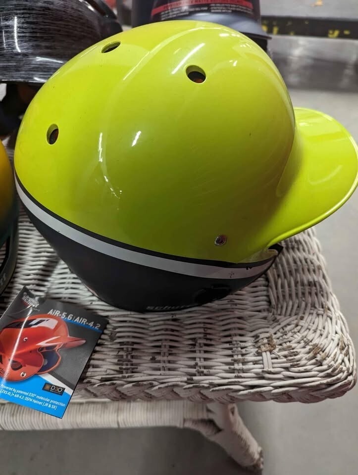 Custom Schutt Air Pro 5.6 Stay Gold Wrap Batting Helmet NWT