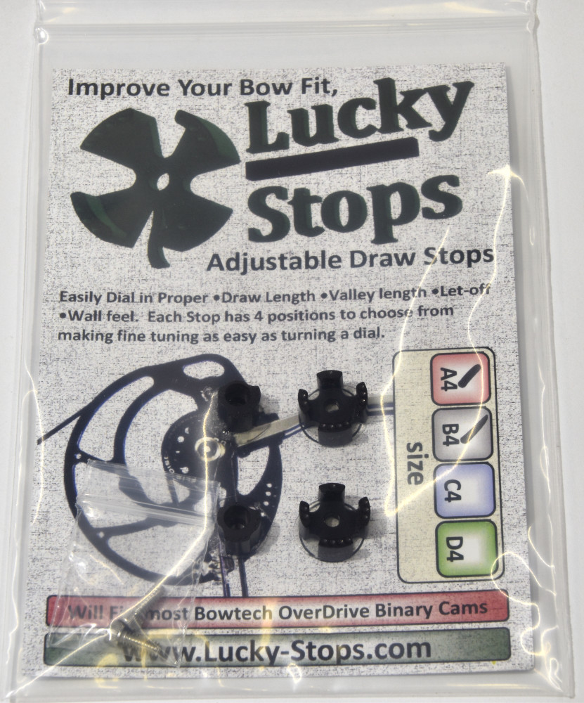 Draw Stops for Bowtech Overdrive Binary Cam   Draw Stops Size AB4 PRO
