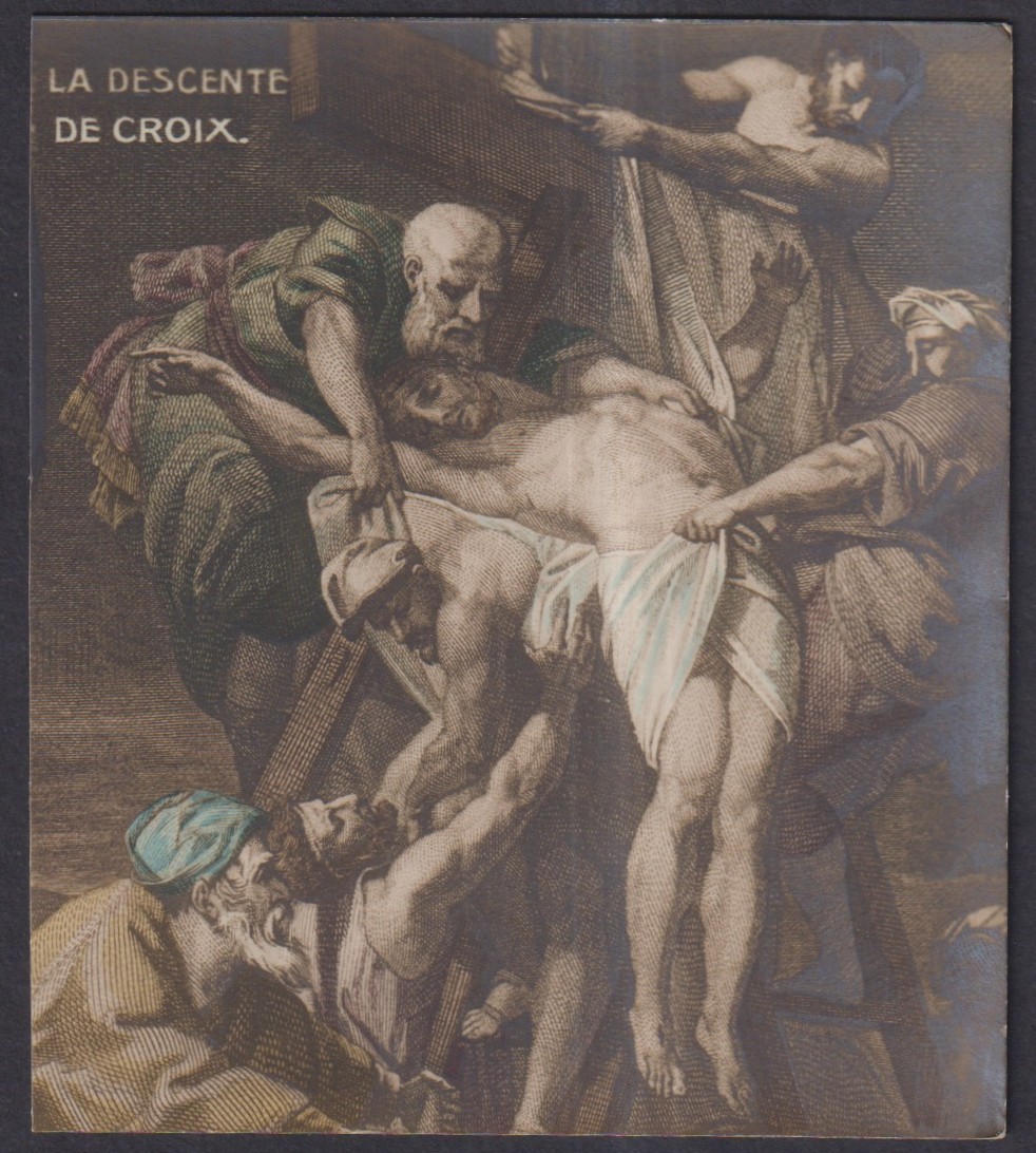 Holy card antique de Jesus santino image pieuses estampa