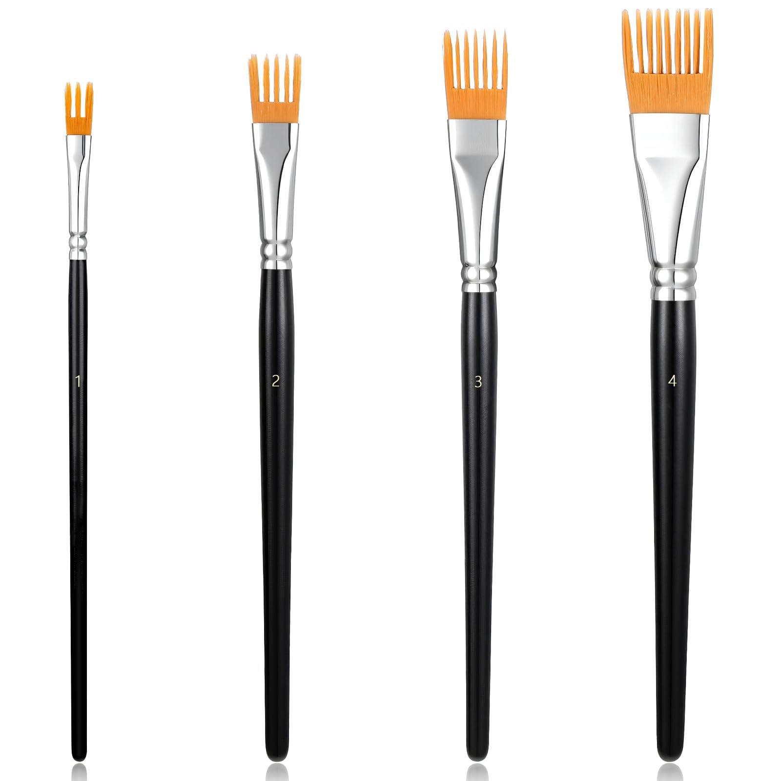 Comb Artist Brush Set, Professional Artist Paintbrushes for Acrylic Painting