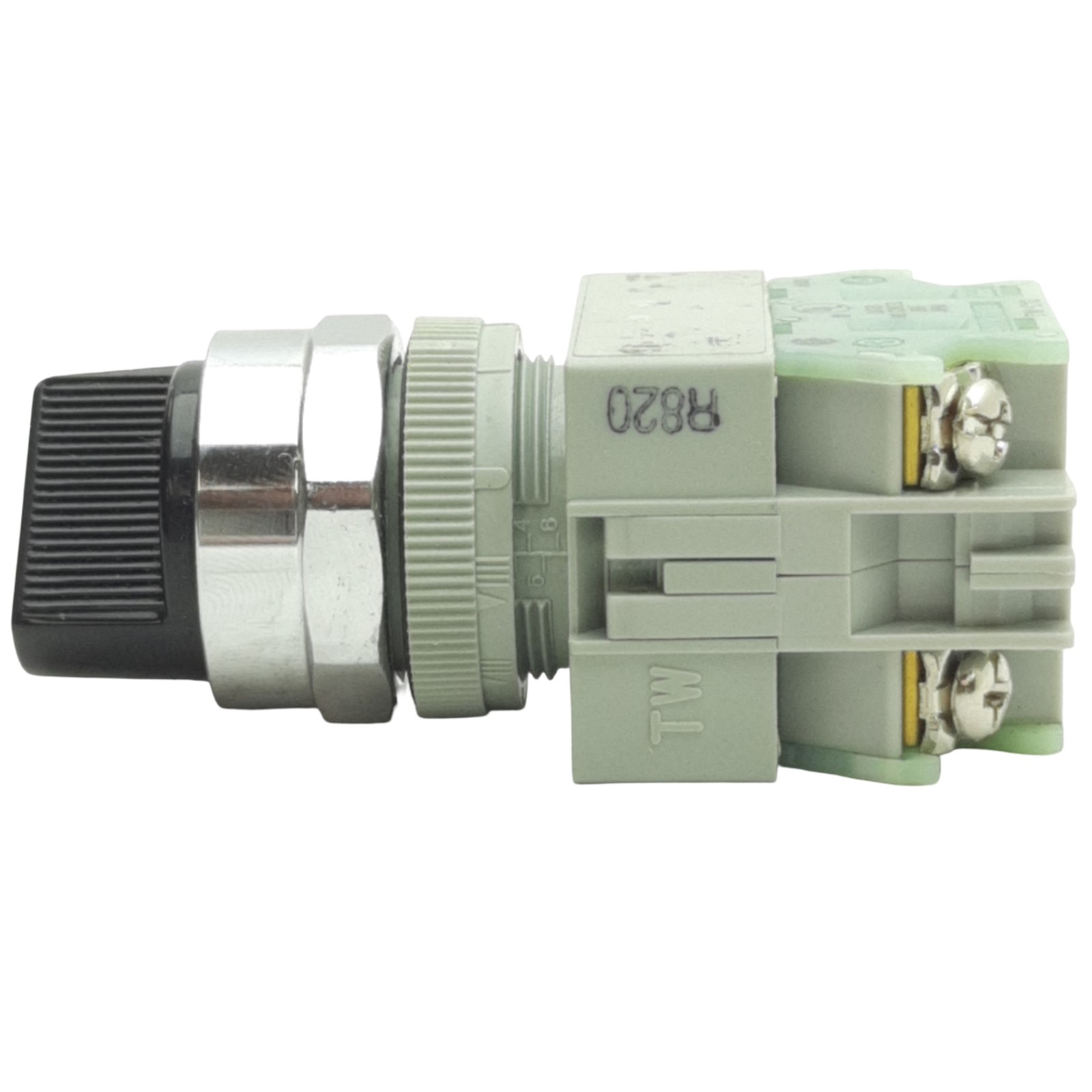 IDEC ASW21L20-304 Black 2-Position Maintained Selector Switch ø22mm, 2NO