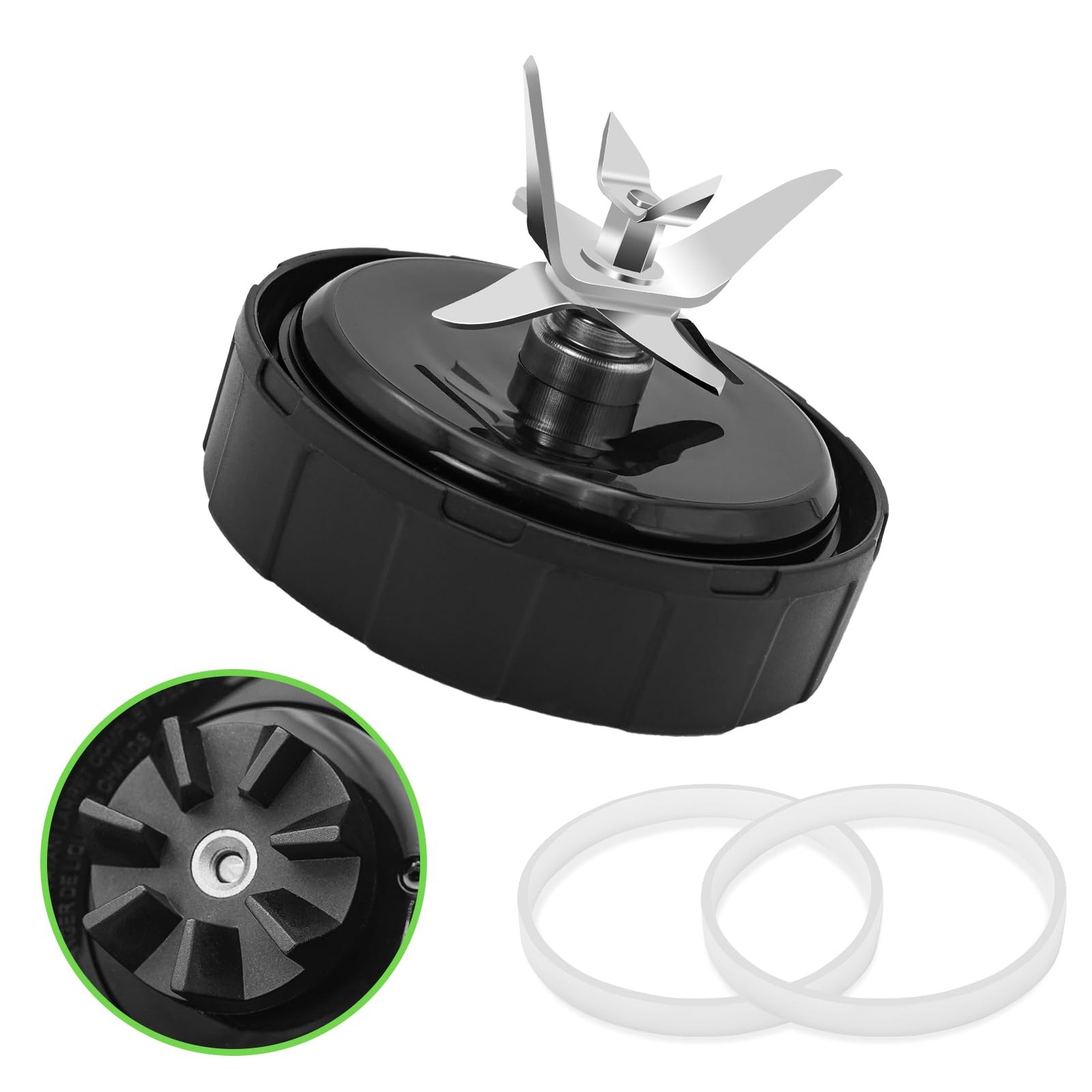 [New Model]SS101 Replacement Blade for Ninja Blender Accessories, 7-Fins Blen...