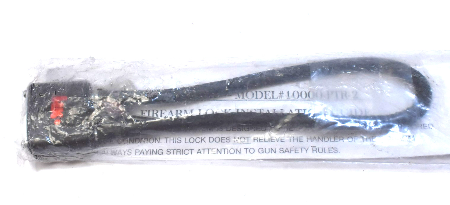Shot Lock 10000-PTR-2 w Keys Piston Gun Firearm Safety Cable 7" L Replacement