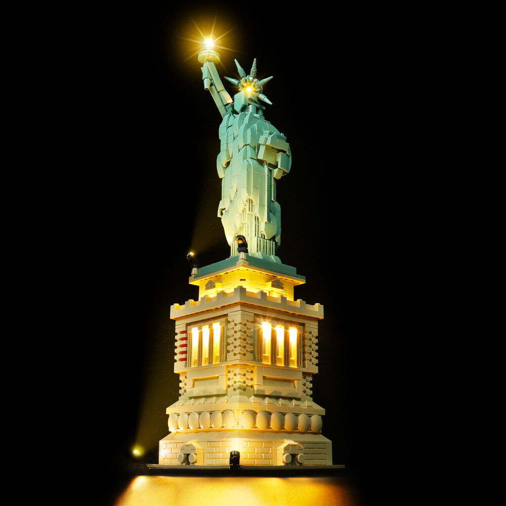 LocoLee LED Light Kit for Lego 21042 Statue of Liberty Building Model Light Set