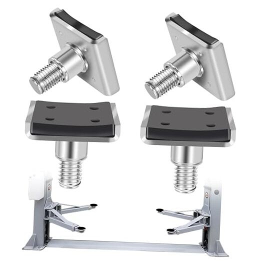 4 Pack Truck Adapter for 2 Post Lift, Hot Dipped Galvanized Steel Lift Pads