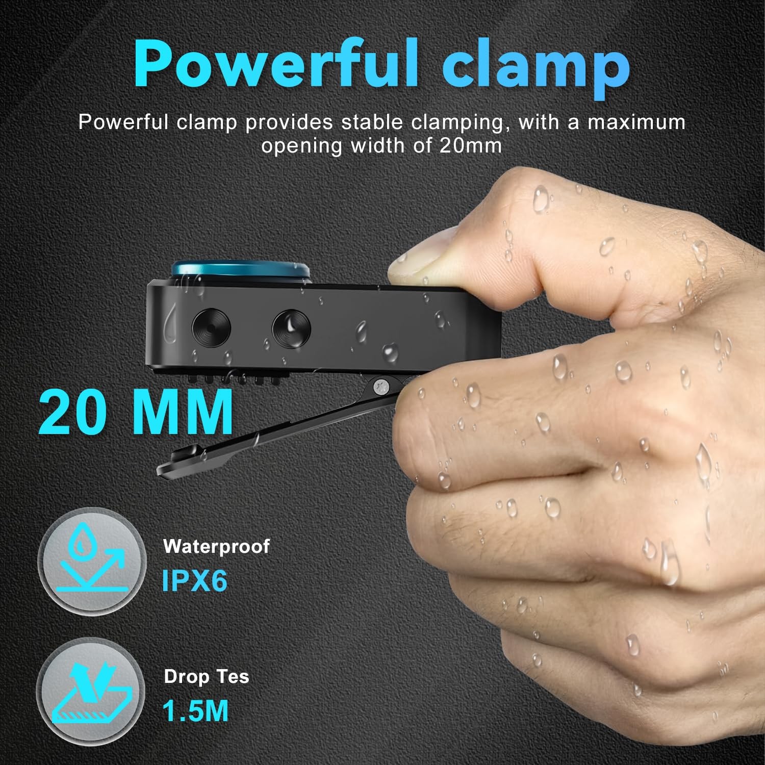EDC Flashlight Clip-on Light, 600 Lumens Rechargeable Flashlight, Mini Pocket...