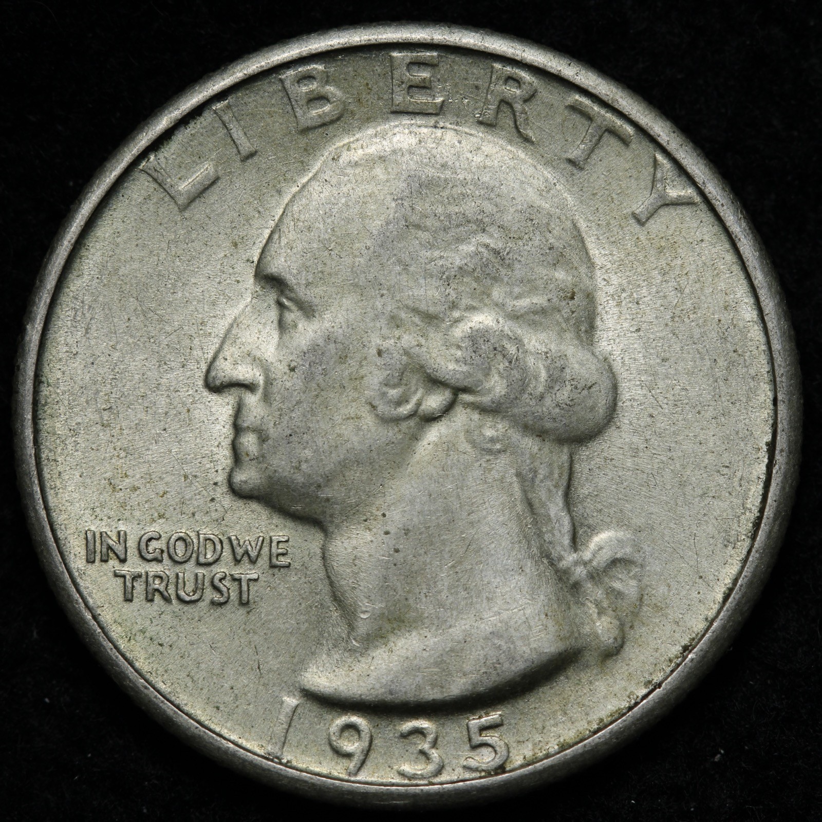 1935 Washington Silver Quarter UNC *UNCIRCULATED* MS E257 VSCN