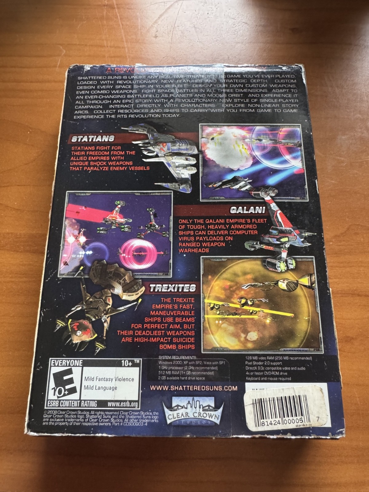 Shattered Suns - PC DVD-Rom - COMPLETE