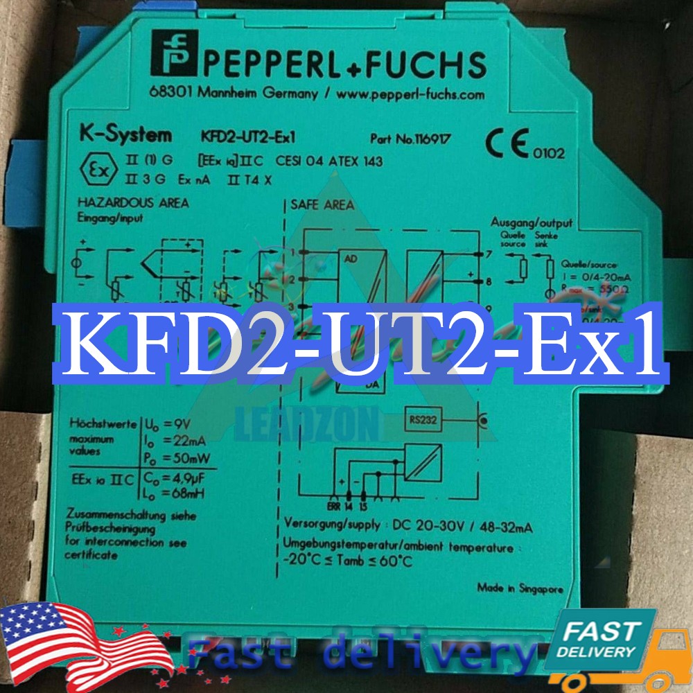 1PCS NEW Pepperl + Fuchs KFD2-UT2-Ex1 Temperature Signal Input Barrier Fast Ship