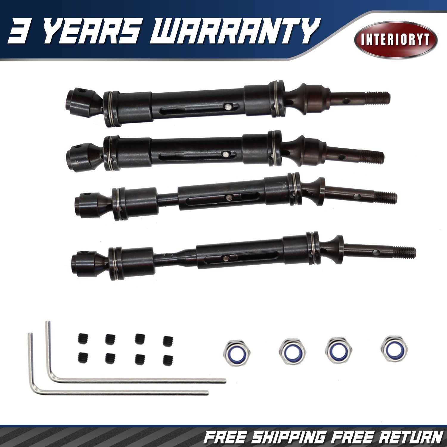 Front Rear Drive Shaft For 1/10 Traxxas Slash 4X4 Stampede 4X4 VXL Rustler VXL