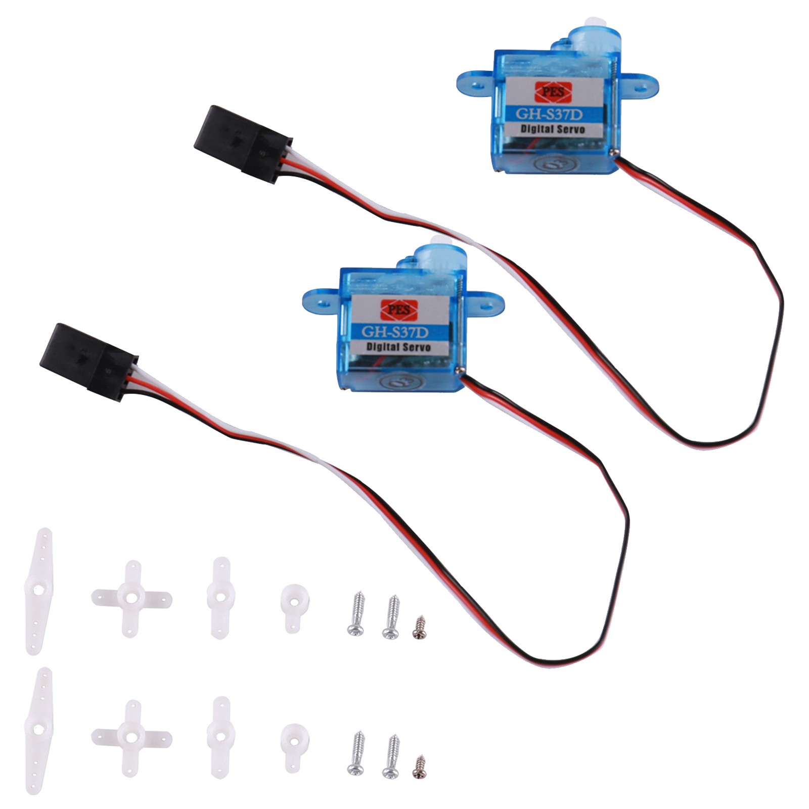 2Pack 3.7g Ultra Micro Digital Servo Nano For RC Helicopter Boat Car GH-S37D new