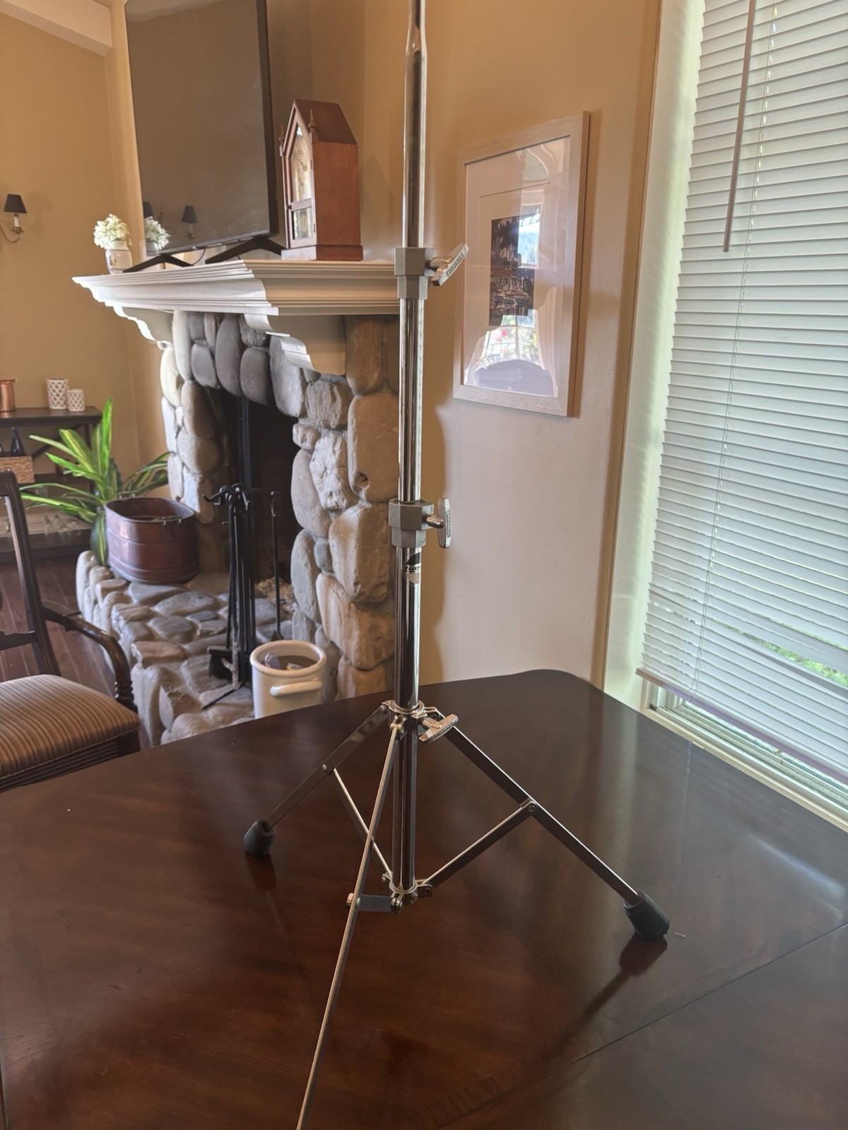 Vintage Ludwig Straight Cymbal Stand Drum Hardware Chrome”