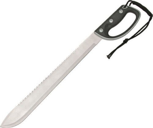 Rite Edge Machete Knife 18" Stainless Sawback Blade w/ Hand Guard - 926813