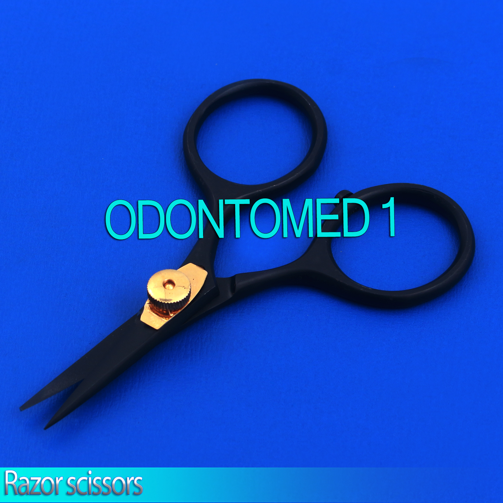 Full Black Fly Tying Razor Scissors 4" Straight Super Sharp Blades BTS-36
